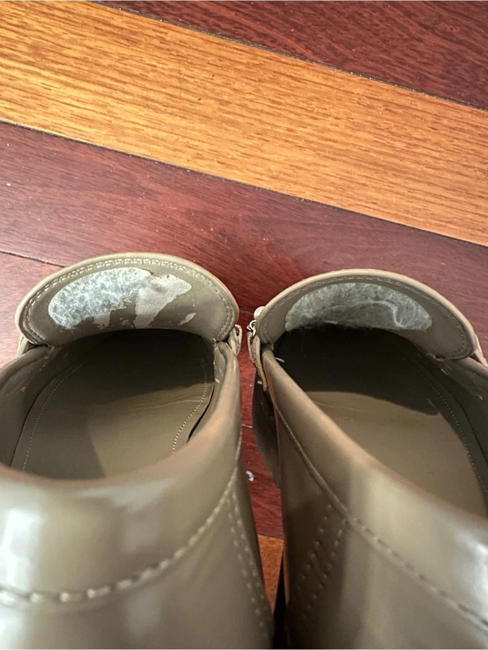 Tory Burch Taupe Pearl-Embellished Loafers